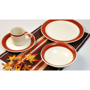 KC-00058 Haonai wholesale 16 pcs ceramic dinnerware set